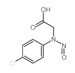 Acetic acid,2-[(4-chlorophenyl)nitrosoamino]- Structure