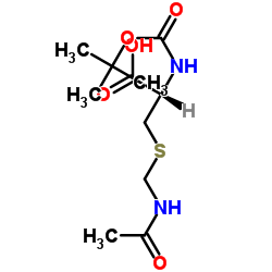 N-Boc-S-乙酰胺基甲基-D-半胱氨酸, 975结构式