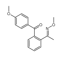 (2-(1-methoxyiminoethyl)phenyl)(4-methoxyphenyl)methanone结构式