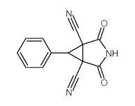 2,4-dioxo-6-phenyl-3-azabicyclo[3.1.0]hexane-1,5-dicarbonitrile结构式