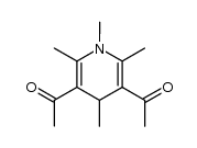 1,1'-(1,2,4,6-tetramethyl-1,4-dihydro-pyridine-3,5-diyl)-bis-ethanone Structure