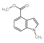 1-甲基-4-吲哚甲酸甲酯结构式