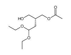 (R)-2-(2,2-二乙氧基乙基)-1,3-丙二醇单醋酸盐结构式