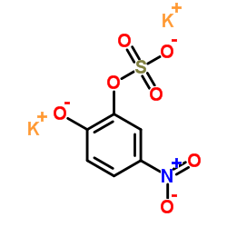 Dipotassium 5-nitro-2-oxidophenyl sulfate Structure