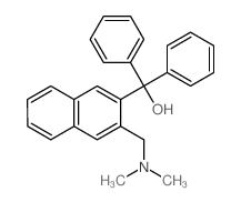 2-Naphthalenemethanol,3-[(dimethylamino)methyl]-a,a-diphenyl-结构式