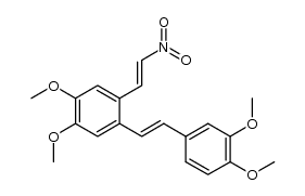 1-(3,4-dimethoxystyryl)-4,5-dimethoxy-2-(2-nitrovinyl)benzene Structure