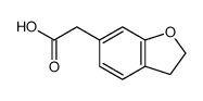 2-(2,3-二氢苯并呋喃-6-基)乙酸结构式