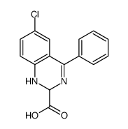 6-氯-4-苯基-1,2-二氢喹唑啉-2-甲酸结构式