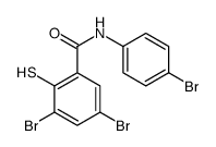 3,5-Dibromo-N-(4-bromophenyl)-2-mercaptobenzamide picture
