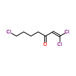 1,1,7-三氯-1-庚烯-3-酮结构式