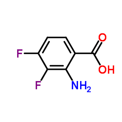 2-氨基-3,4-二氟苯甲酸结构式