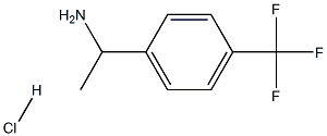 1-(4-(三氟甲基)苯基)乙胺盐酸盐结构式