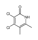 3,4-dichloro-5,6-dimethyl-1H-pyridin-2-one结构式