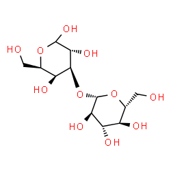 3-O-β-D-Glucopyranosyl-D-galactopyranose结构式