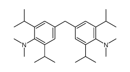4,4′-亚甲基二(2,6-二异丙基-N,N-二甲基苯胺)结构式