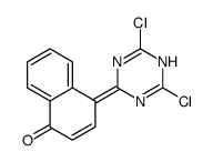 4-(2,6-dichloro-1H-1,3,5-triazin-4-ylidene)naphthalen-1-one结构式