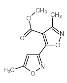 3-甲基-5-(5-甲基异噁唑-3-基)异噁唑-4-羧酸甲酯结构式