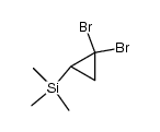 1,1-dibromo-2-(trimethylsilyl)cyclopropane结构式