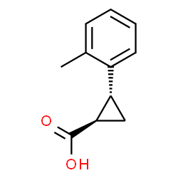 trans-2-(o-tolyl)cyclopropane-1-carboxylic acid Structure