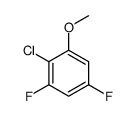 2-氯-3,5-二氟苯甲醚结构式