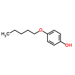 4-戊氧基苯酚结构式