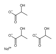 2-hydroxypropanoate,neodymium(3+)结构式