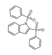 1,2-bis(phenylsulfonyl)-1H-indole结构式