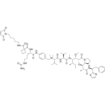 MC-Sq-Cit-PAB-Dolastatin10结构式