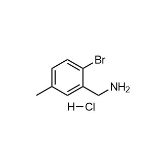 (2-溴-5-甲基苯基)甲胺盐酸盐结构式