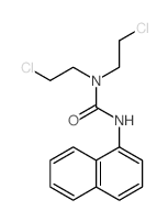 Urea,N,N-bis(2-chloroethyl)-N'-1-naphthalenyl-结构式