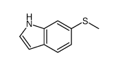 6-methylsulfanyl-1H-indole结构式