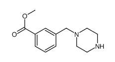 methyl 3-(piperazin-1-ylmethyl)benzoate Structure