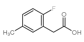 2-氟-5-甲基苯乙酸结构式