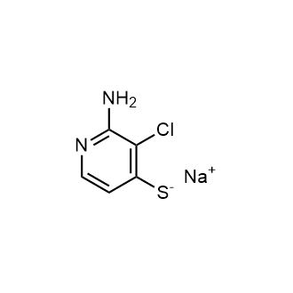 Sodium 2-amino-3-chloropyridine-4-thiolate Structure
