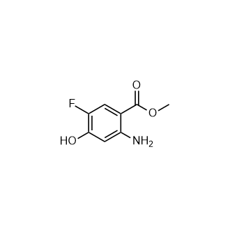 2-氨基-5-氟-4-羟基苯甲酸甲酯结构式