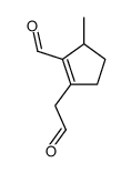 (9ci)-2-甲酰基-3-甲基-1-环戊烯-1-乙醛结构式