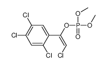 (E)-2-Chloro-1-(2,4,5-trichlorophenyl)ethenylphosphoric acid dimethyl ester Structure