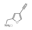 5-(氨基甲基)呋喃-3-甲腈盐酸盐结构式