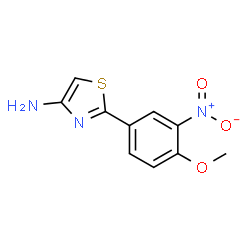 2-(4-甲氧基-3-硝基苯基)噻唑-4-胺结构式