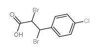 2,3-二溴-3-(4-氯苯基)丙酸结构式