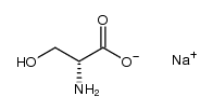 sodium (R)-2-amino-3-hydroxypropanoate结构式