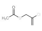 S -(2-氯烯丙基)硫代乙酸酯结构式