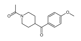 1-(4-(4-METHOXYBENZOYL)PIPERIDIN-1-YL)ETHANONE Structure