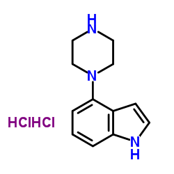 4-(1-哌嗪基)-1H-吲哚(盐酸盐)结构式