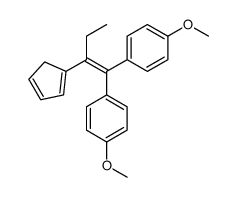 1-[2-cyclopenta-1,3-dien-1-yl-1-(4-methoxyphenyl)but-1-enyl]-4-methoxybenzene Structure