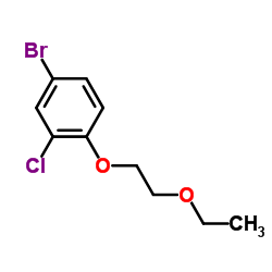 4-Bromo-2-chloro-1-(2-ethoxyethoxy)benzene结构式