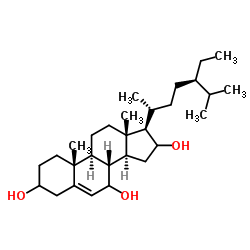 3,7,16-三羟基豆甾-5-烯结构式