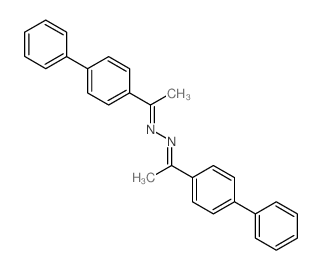 Ethanone,1-[1,1'-biphenyl]-4-yl-, 2-(1-[1,1'-biphenyl]-4-ylethylidene)hydrazone Structure