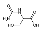 N-carbamyl-DL-serine结构式