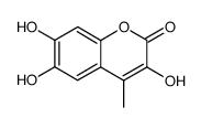 Coumarin, 3,6,7-trihydroxy-4-methyl- (8CI)结构式